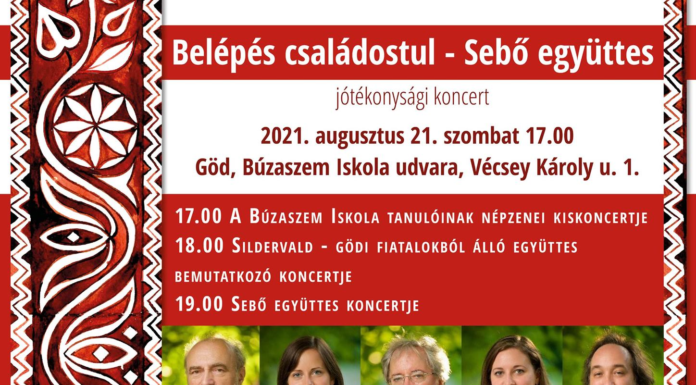 Sebő-koncert a Búzaszemben szombat este 7-kor, de a program már 5-től indul