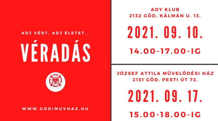 Adj vért, ments életet Gödön!