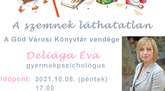 Ön is találkozhat a népszerű gyermekpszichológussal Gödön!