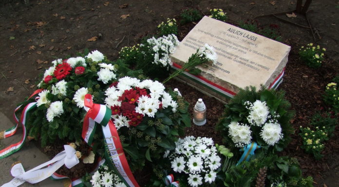 Felavatták Aulich Lajos emlékkövét a róla elnevezett gödi utcában