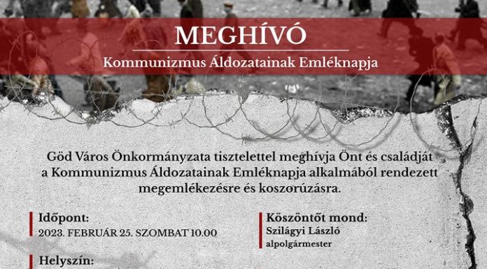 A kommunizmus áldozataira emlékeznek ma Gödön