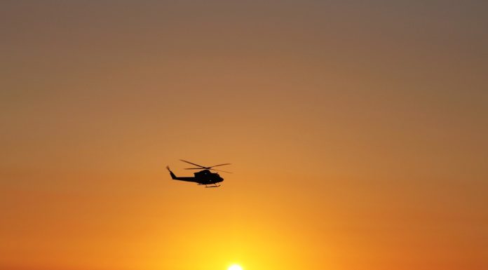 Mentőhelikopter szállt le Felsőgödnél