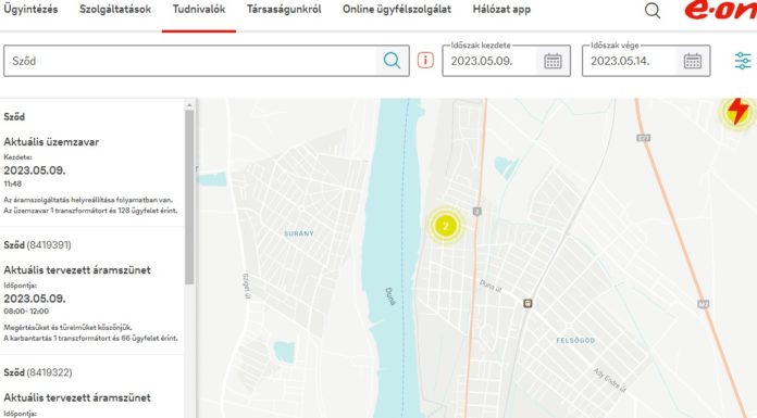A héten itt lesz áramszünet Gödön