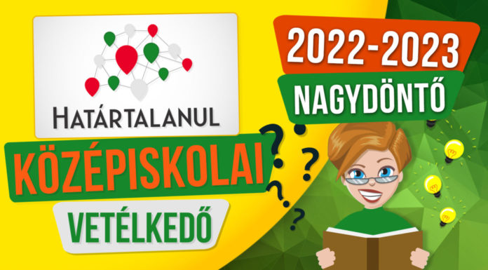 Több mint 160 ezer diák vett részt a Határtalanul középiskolai vetélkedőn