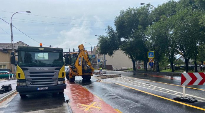 Megkezdődött a csomópont átépítése Dunakeszin az SZTK mellett
