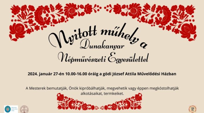 Nyitott műhely a gödi művelődési házban