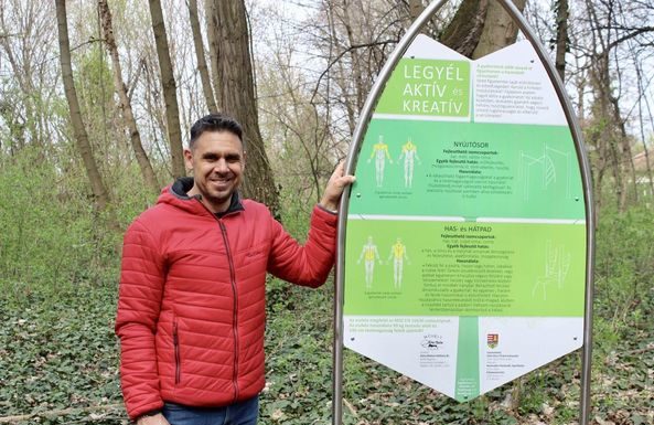 Épül a fitneszpark a gödi kiserdőben