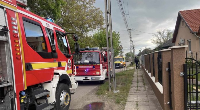 Vácról érkeztek az önkéntesek a gödi tüzet eloltani