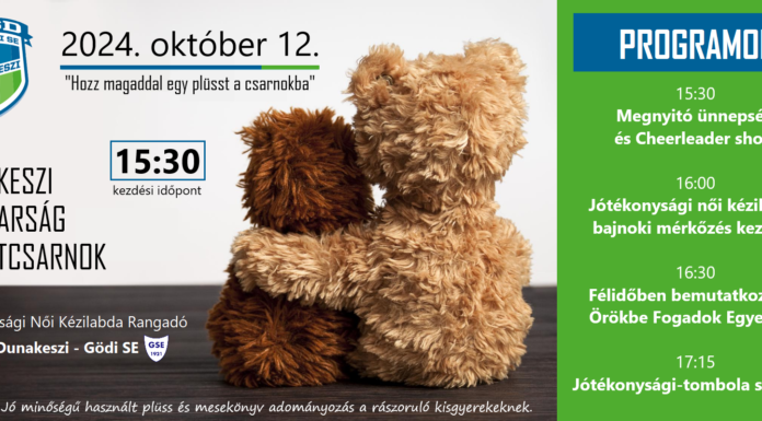 Nagyszabású jótékonysági rendezvénynap lesz Dunakeszin