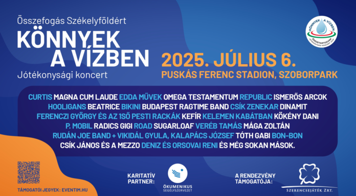 „Könnyek a vízben” – Egy koncert, ami életeket változtathat meg
